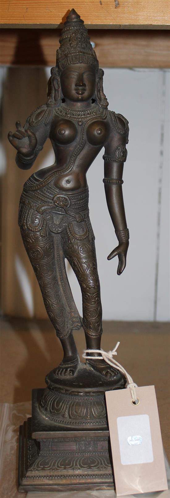 Bronze of Parvati London Indian festival